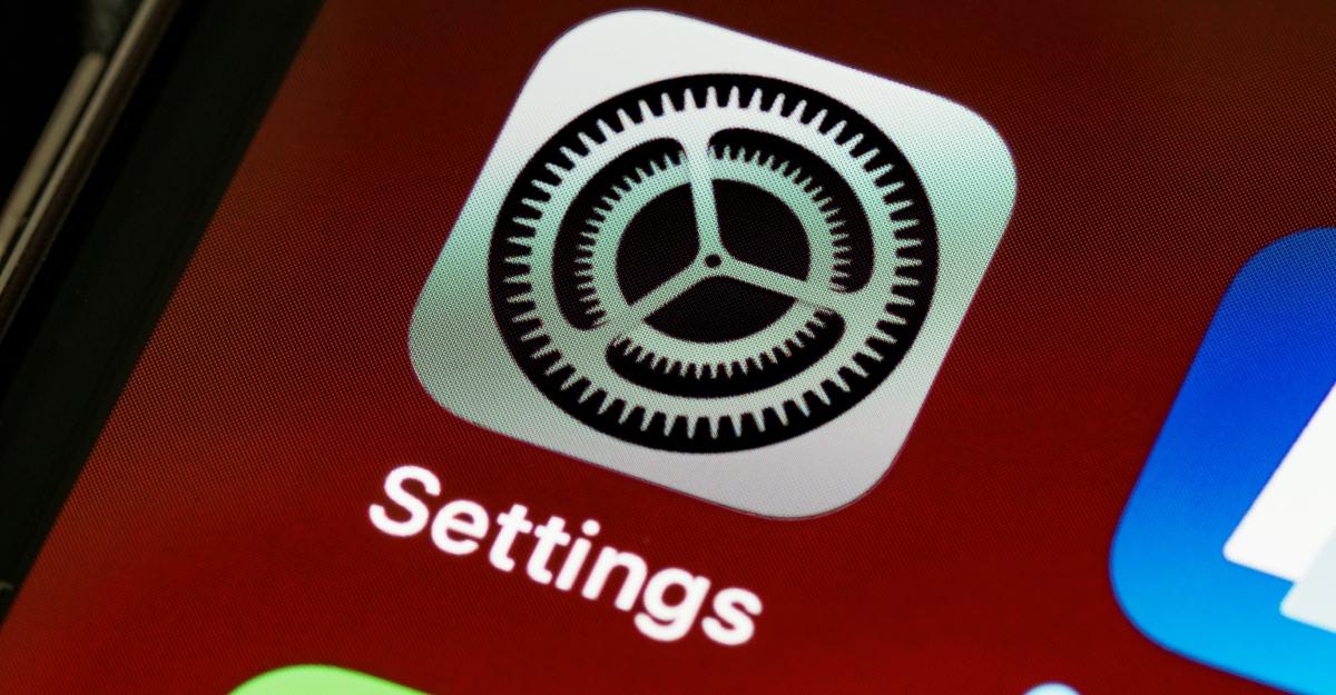 iPhone settings app icon