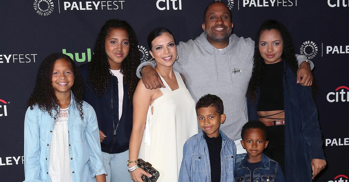 Kenya Barris with his wife and family.