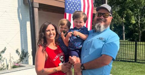 Justin Martin from 'Duck Dynasty' with his wife and their two sons.