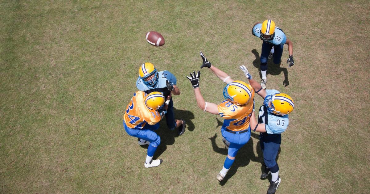 Football player playing football