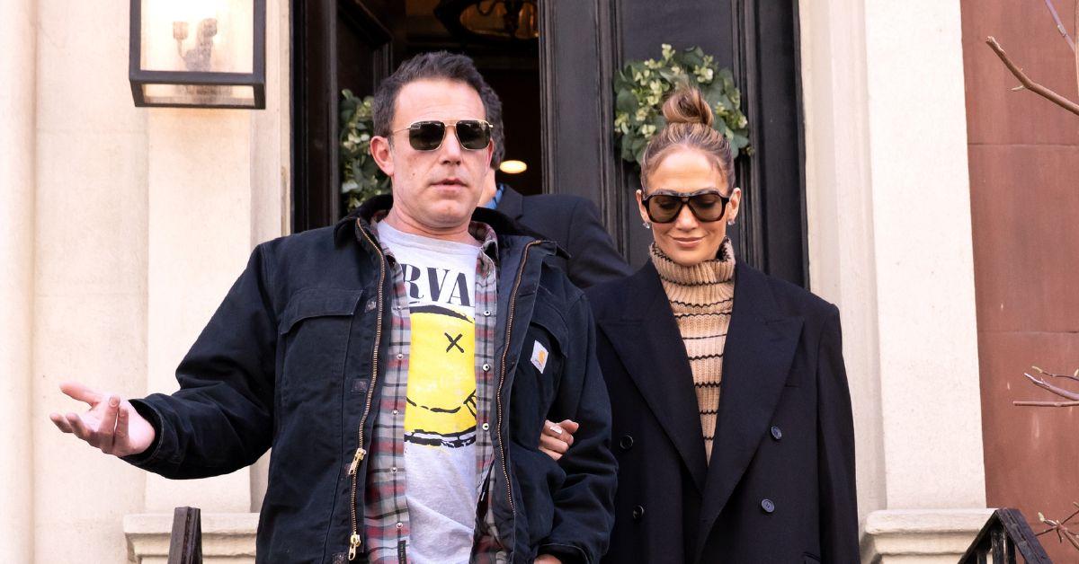  Ben Affleck and Jennifer Lopez are seen out and about on March 30, 2024 in New York