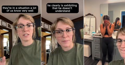 A woman explains domestic engineering