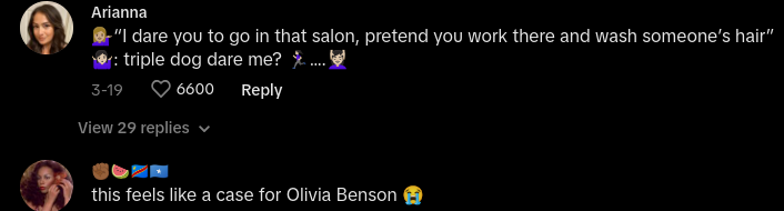 Woman Learns Salon Shampooer Doesn’t Work There