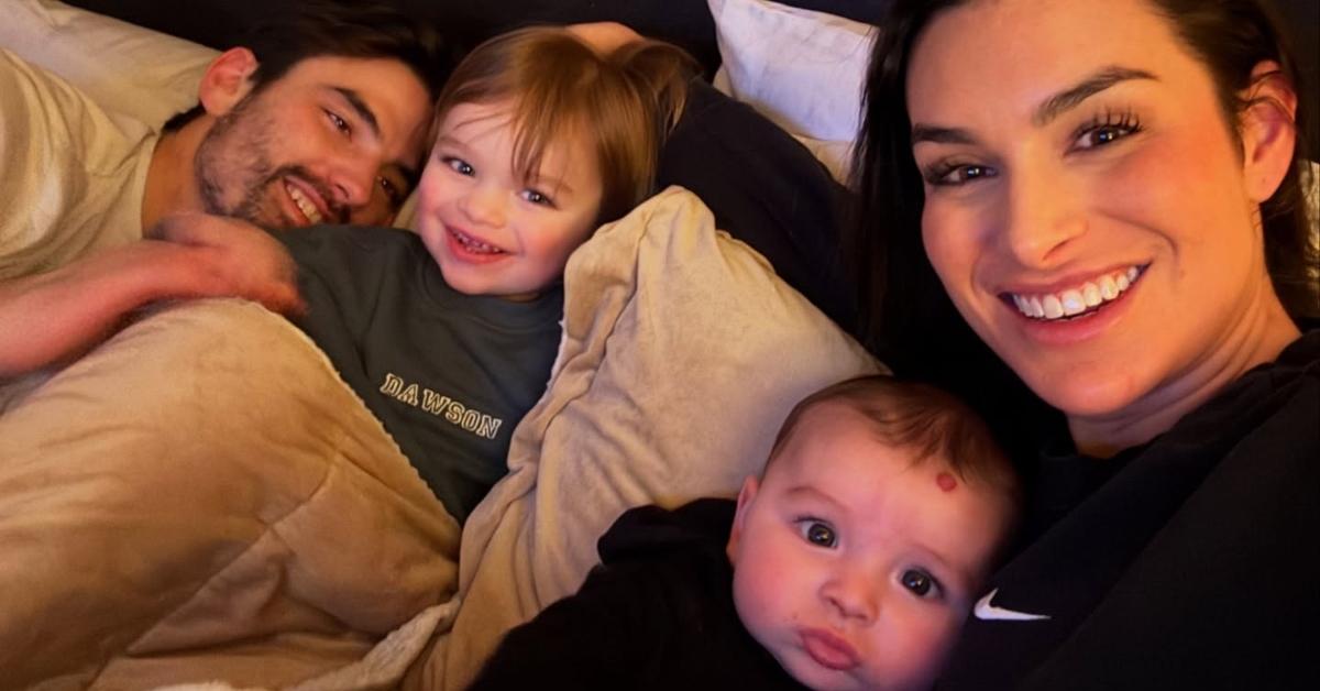 Jared Haibon and Ashley Iaconetti, along with their two children