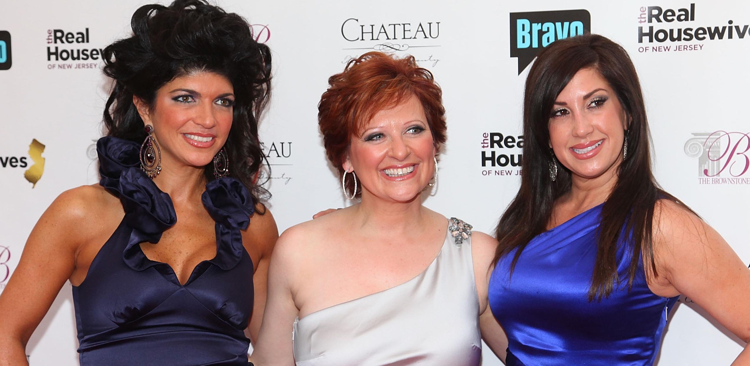 Teresa Giudice, Caroline Manzo, and Jacqueline Laurita at Bravo's 'The Real Housewives of New Jersey' Season 2 premiere