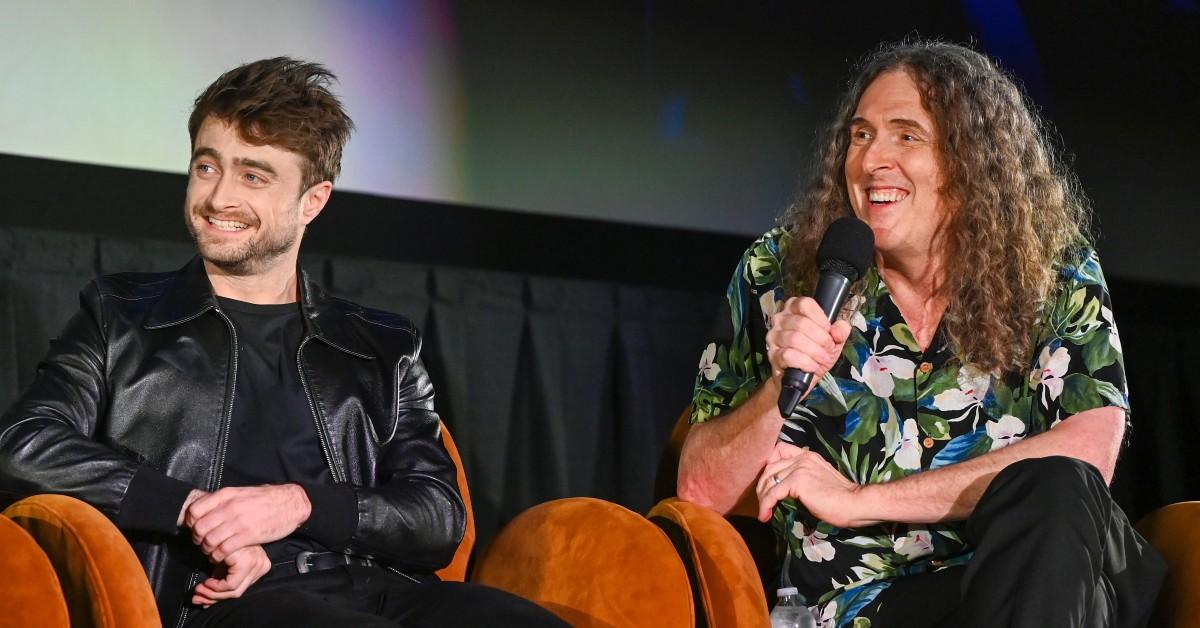 (L-R) Daniel Radcliffe and "Weird Al" Yankovic