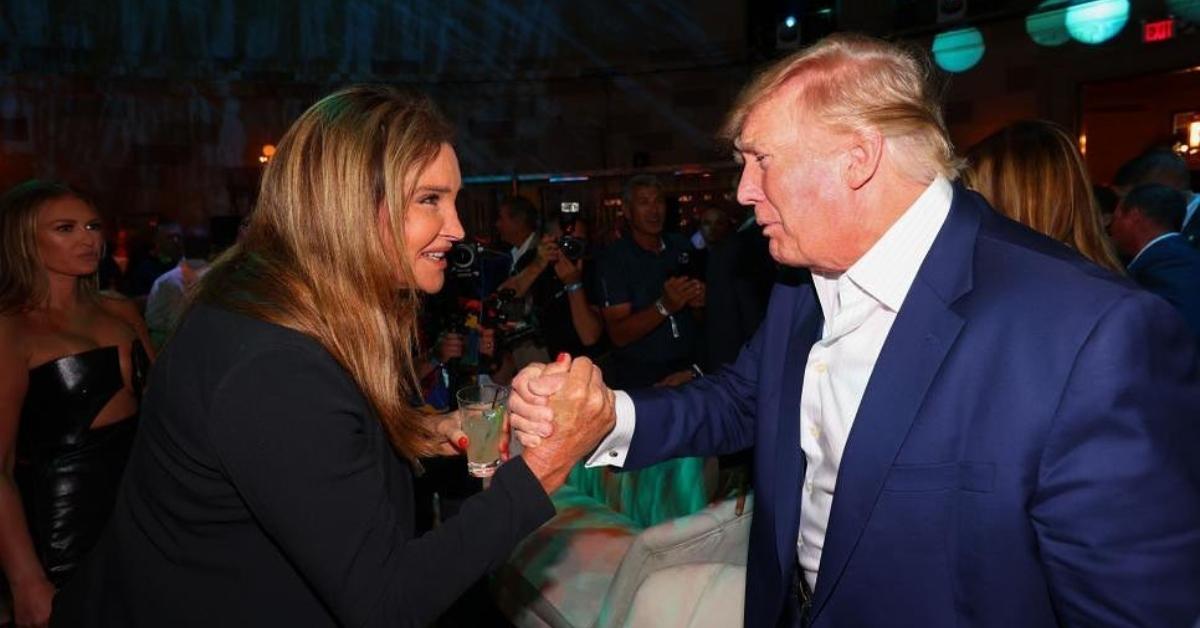 Caitlyn Jenner and Donald Trump arm wrestle