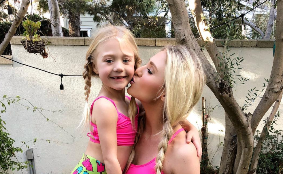 Savannah LaBrant and her daughter Everleigh.