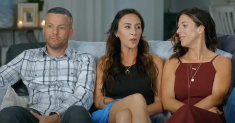 John, Loren, and April from ‘You, Me & My Ex’ sit on a couch