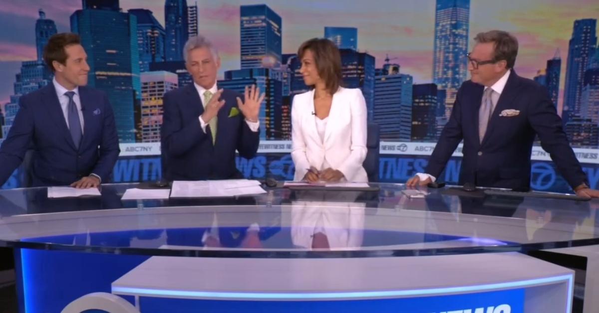 Lee Goldberg's hand is visibly bandaged on the air