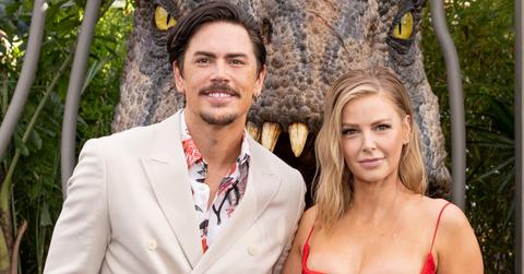 Tom Sandoval and Ariana Madix arrive at the Los Angeles premiere of Universal Pictures' 'Jurassic World Dominion' on June 06, 2022
