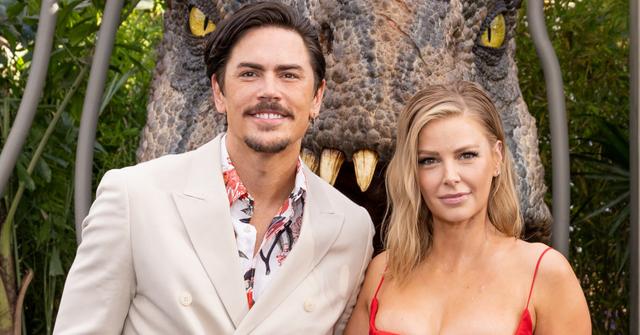 Tom Sandoval and Ariana Madix arrive at the Los Angeles premiere of Universal Pictures' 'Jurassic World Dominion' on June 06, 2022