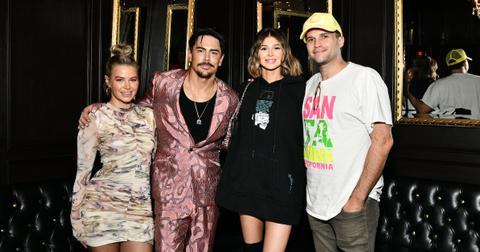 Ariana Madix, Tom Sandoval, Raquel Leviss and Tom Schwartz at the Tom Sandoval & The Most Extras performance at Hotel Cafe on November 14, 2021