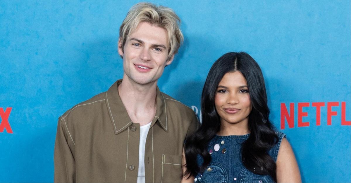 Noah LaLonde and Nikki Rodriguez attend the New York press junket for My Life with the Walter Boys.