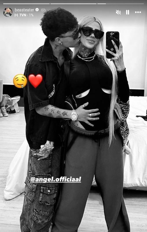 BeastEater and another guy in her Instagram Stories.