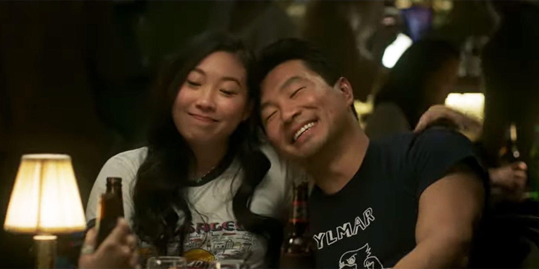 Awkwafina and Simu Liu in 'Shang-Chi'