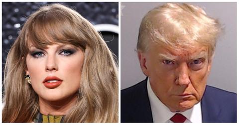 Taylor Swift and former President Donald Trump.