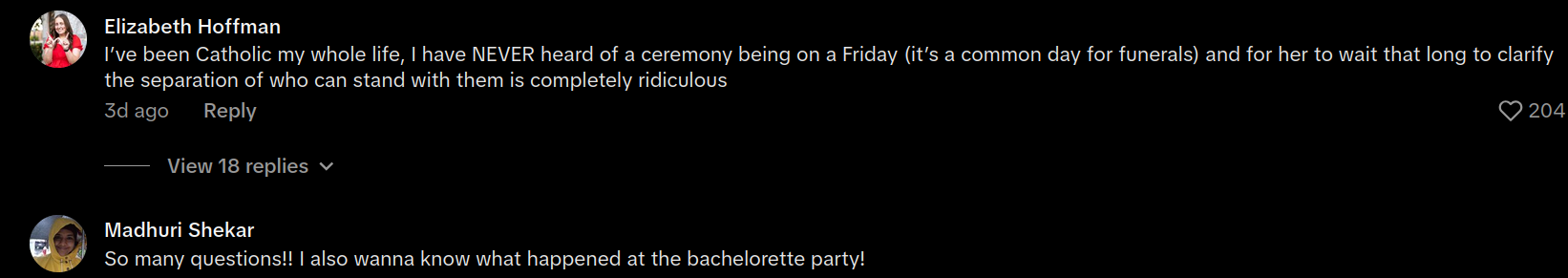 wedding party demands