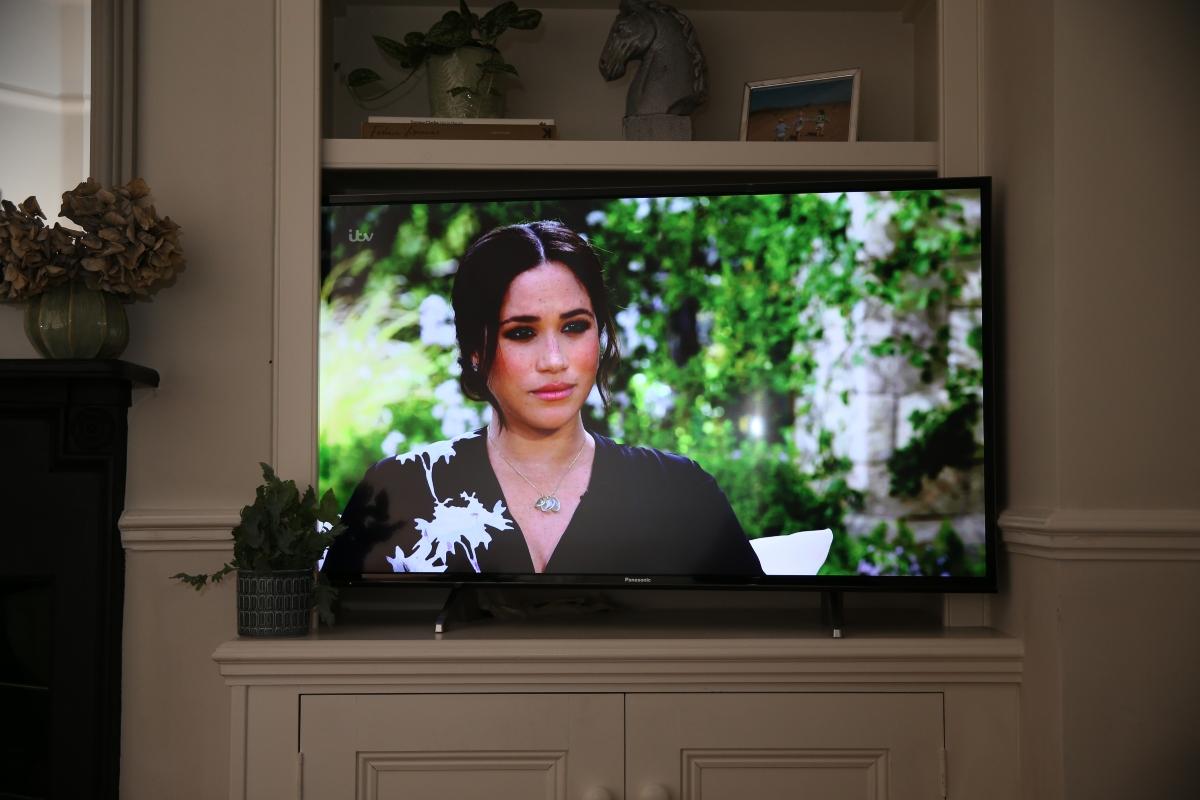 Meghan Markle during her interview with Oprah.