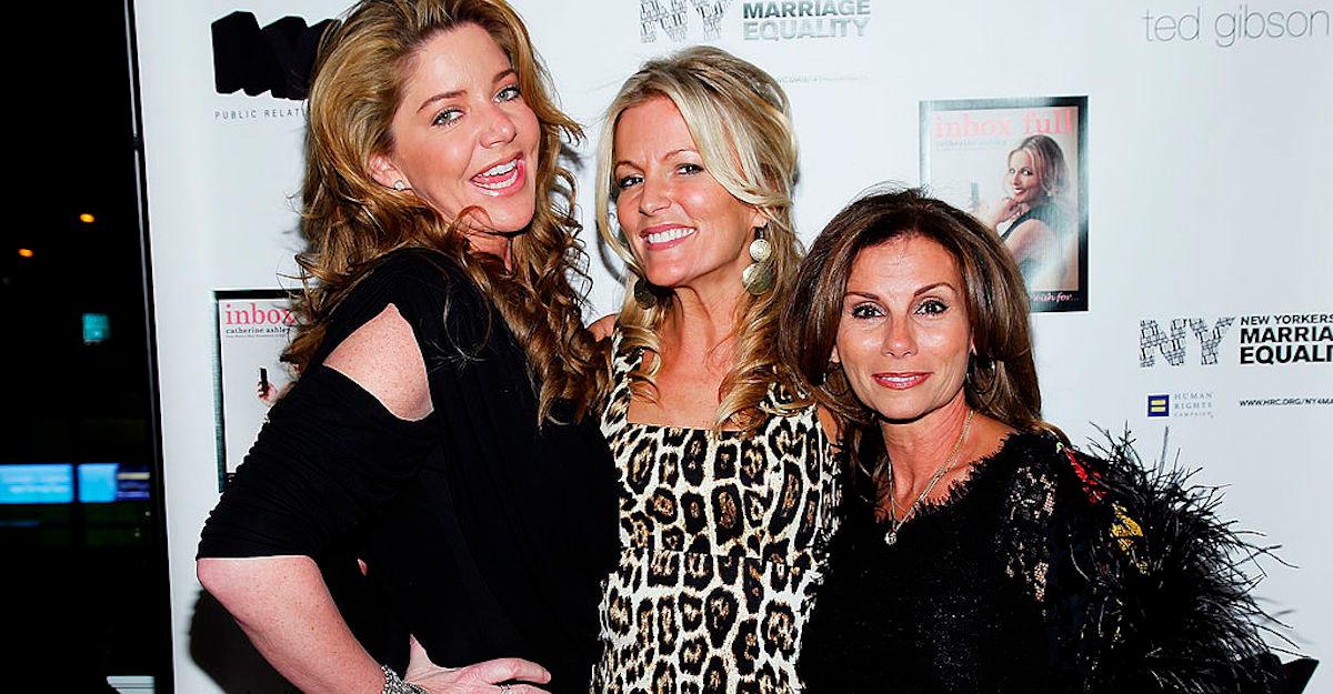 TV personalities Mary Schmidt Amons, Cat Ommanney and Lynda Erkiletian of The Real Housewives of DC attend Cat Ommanney's "Inbox Full" book party at Ted Gibson Salon on March 3, 2011 in New York City. (Photo by Joe Kohen/WireImage)