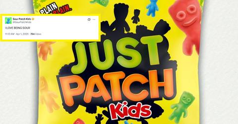 (l-r): An X post about Just Patch and Just Patch's logo on Instagram