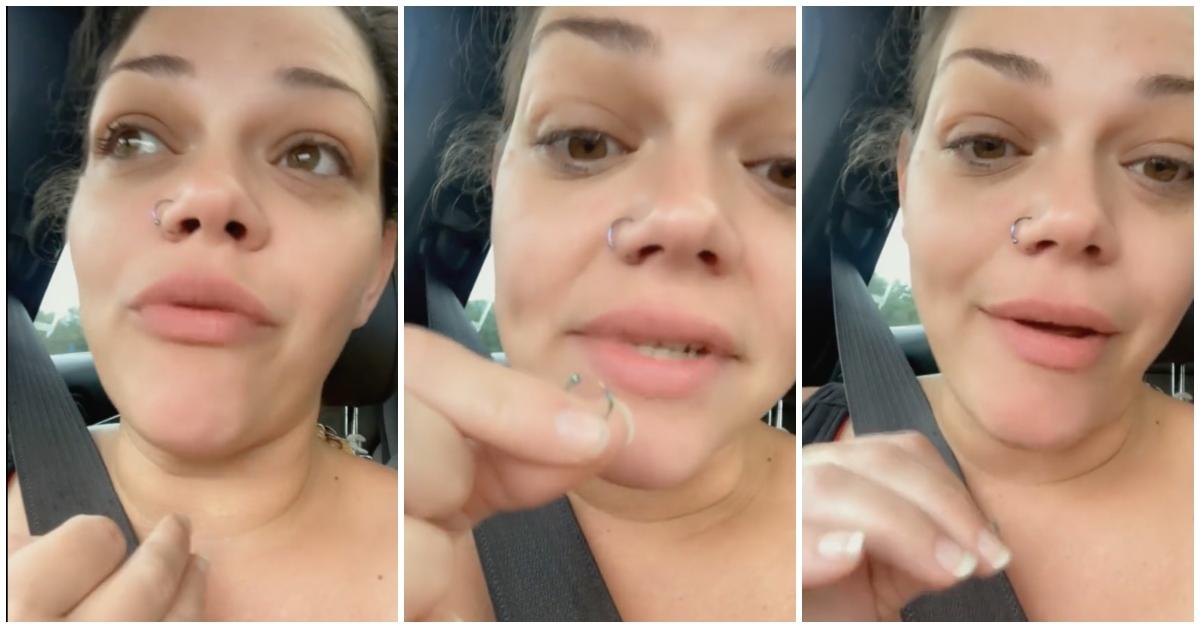 A woman discusses how she accidentally swallowed her nose ring in her sleep.