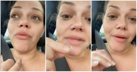 A woman discusses how she accidentally swallowed her nose ring in her sleep.