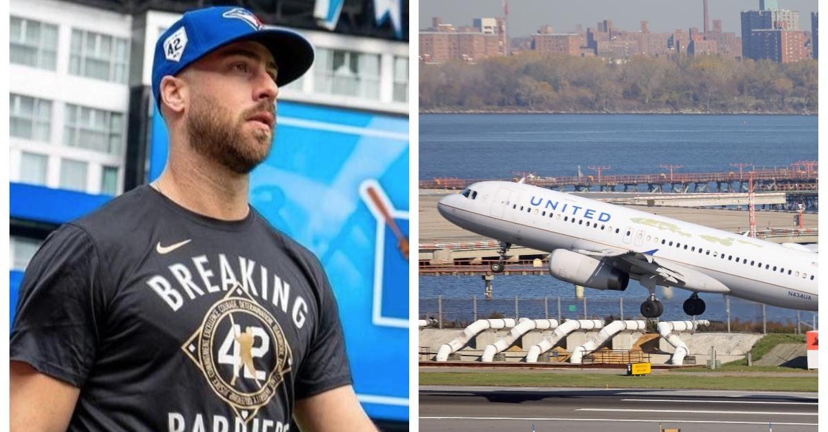 Blue Jays' Bass rips airline as pregnant wife told to clean up mess