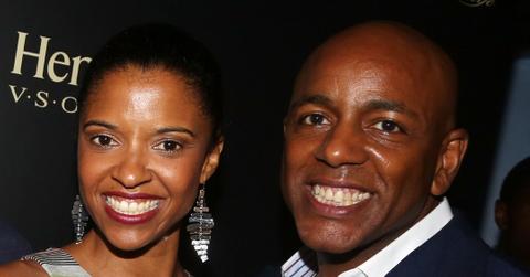 Renée Elise Goldsberry and her husband Alexis Johnson