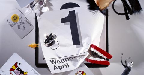 Calendar showing April 1