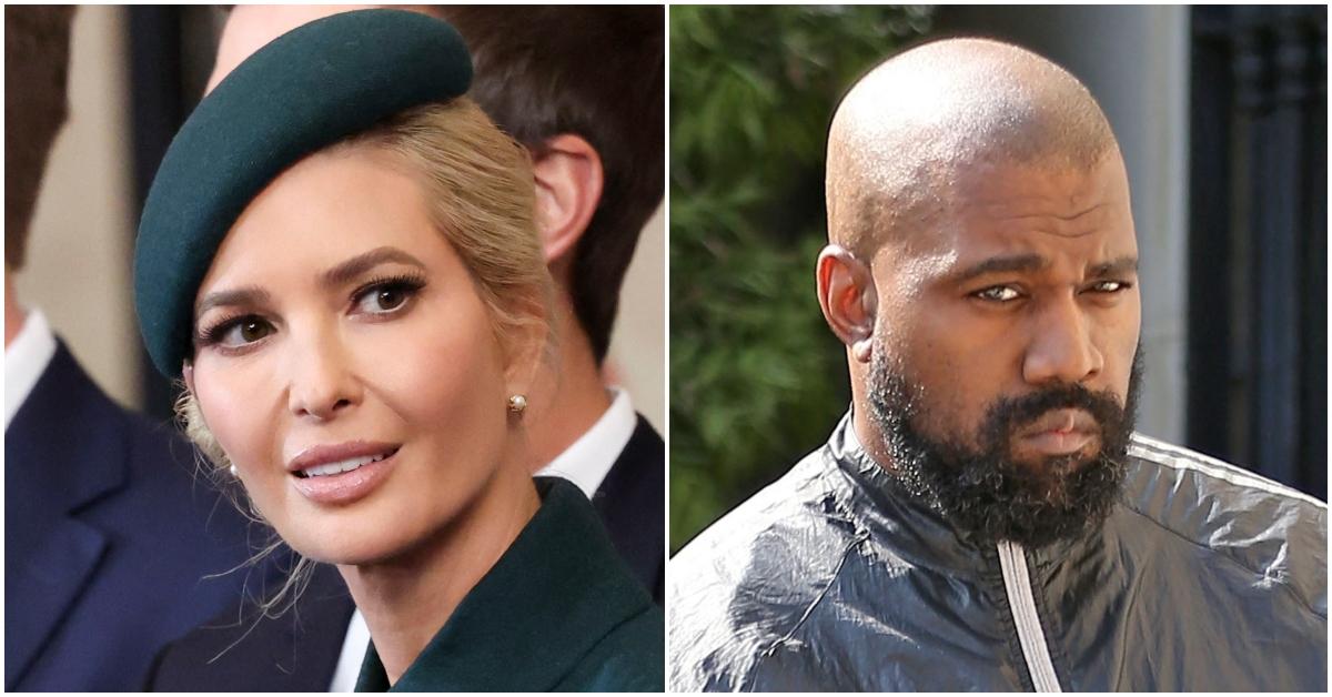 Ivanka Trump and Kanye West on separate occasions. 