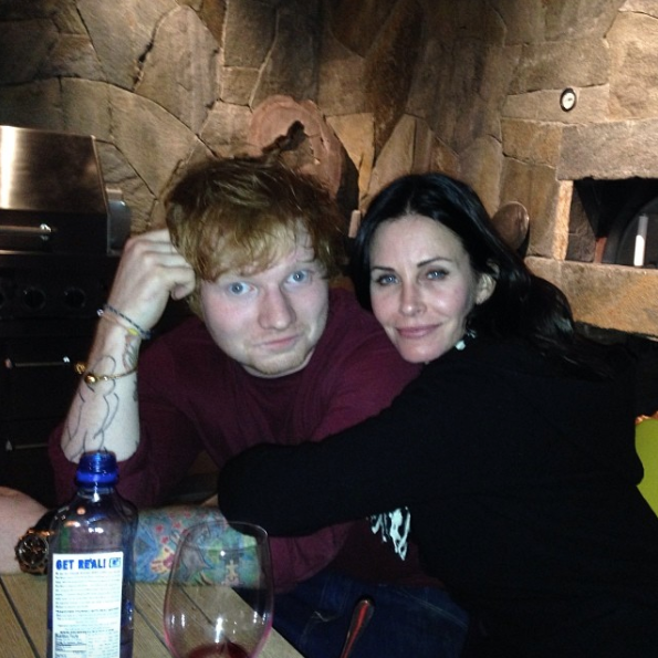 ed sheeran courteney cox