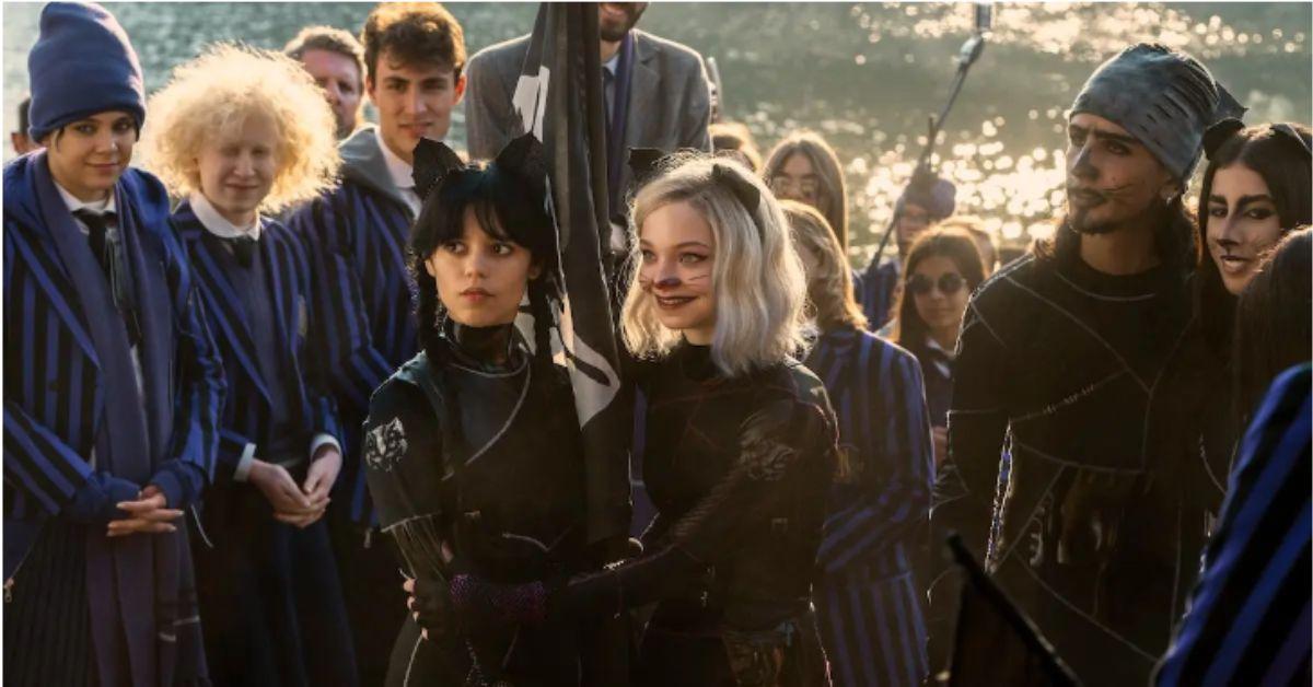 Enid and Wednesday on Netflix's 'Wednesday'