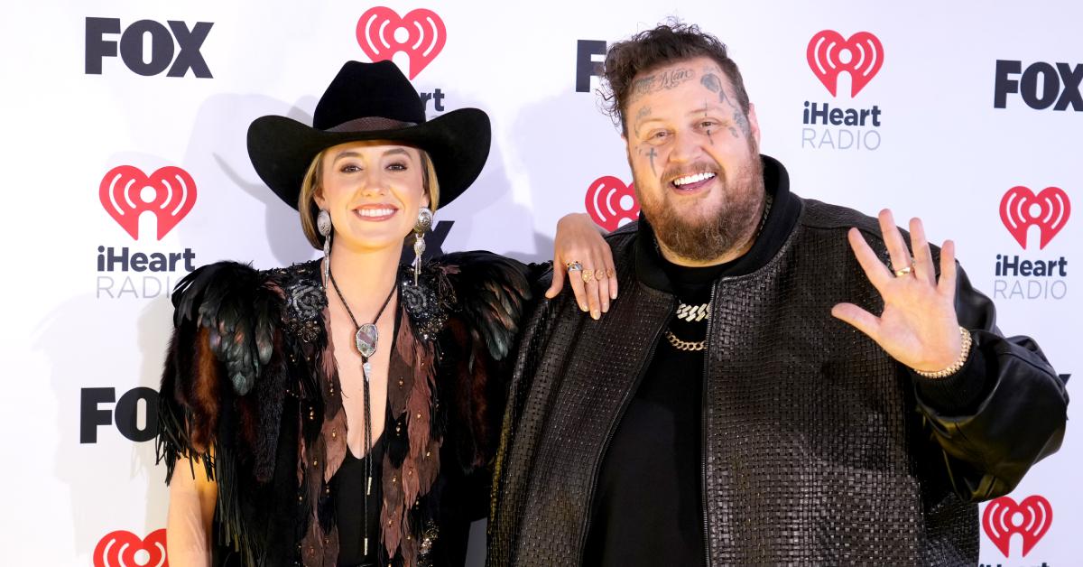 Lainey Wilson and Jelly Roll on the 2024 iHeartRadio Music Awards red carpet