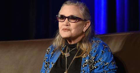 Late actress Carrie Fisher attends Wizard World Comic-Con in 2015.