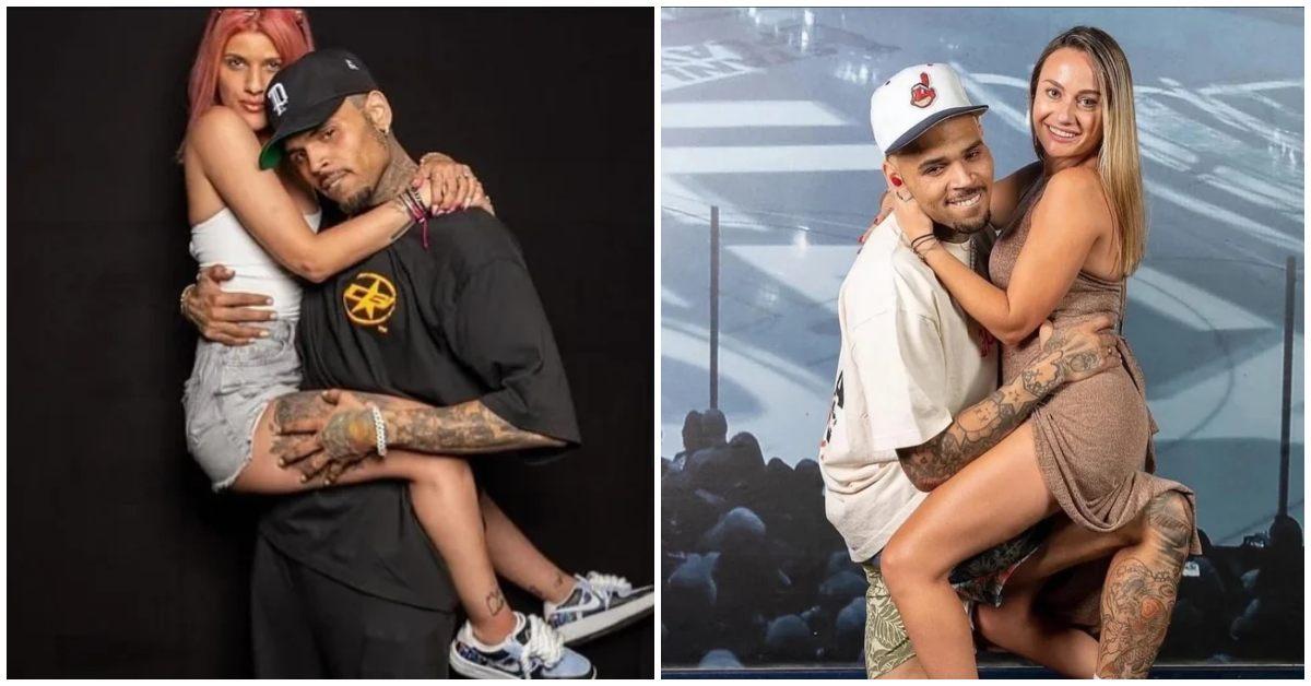 chris brown with fans