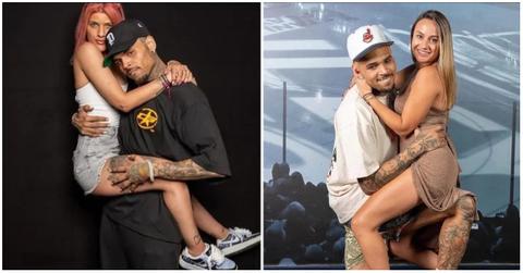 chris brown with fans
