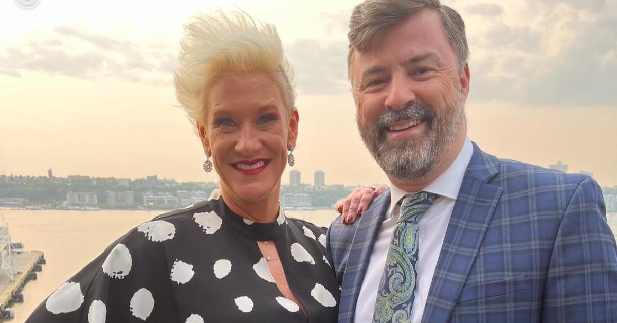 Anne Burrell with her husband