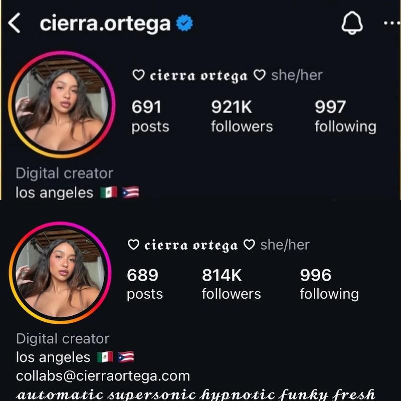 cierra love island follower count