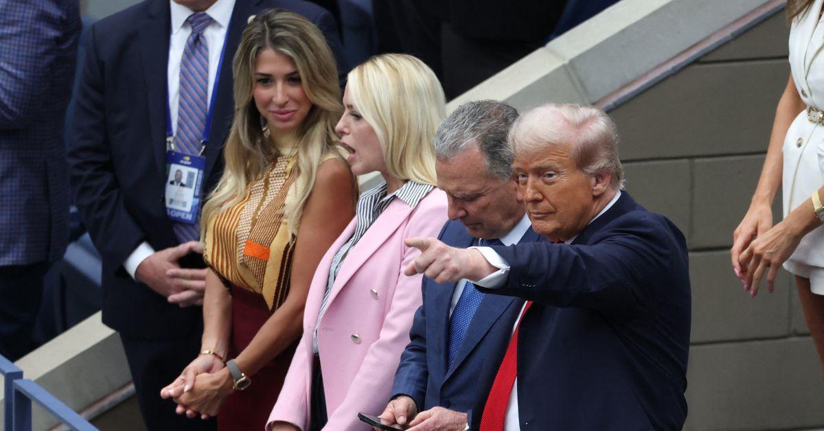 Donald Trump, Steve Witkoff, and Pam Bondi at the U.S. Open. 