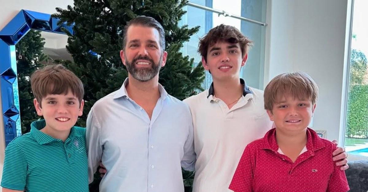 Don Jr. with his three sons.