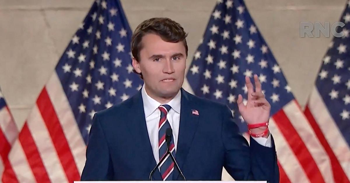 Charlie Kirk speaks at the 2020 RNC