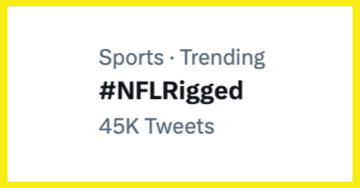 nfl rigged trending on twitter