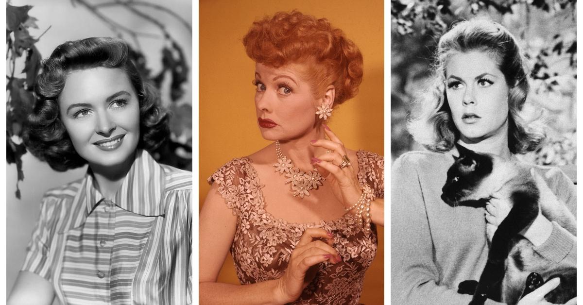 (L-R): Donna Reed, Lucille Ball, and Elizabeth Montgomery