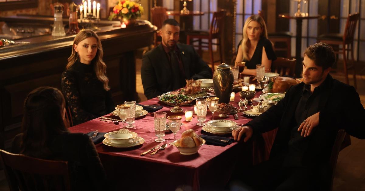 Hope sits down for a dinner with her family, the Mikaelsons, on 'Legacies.'