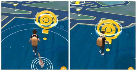 Gold PokeStop in 'Pokemon Go'