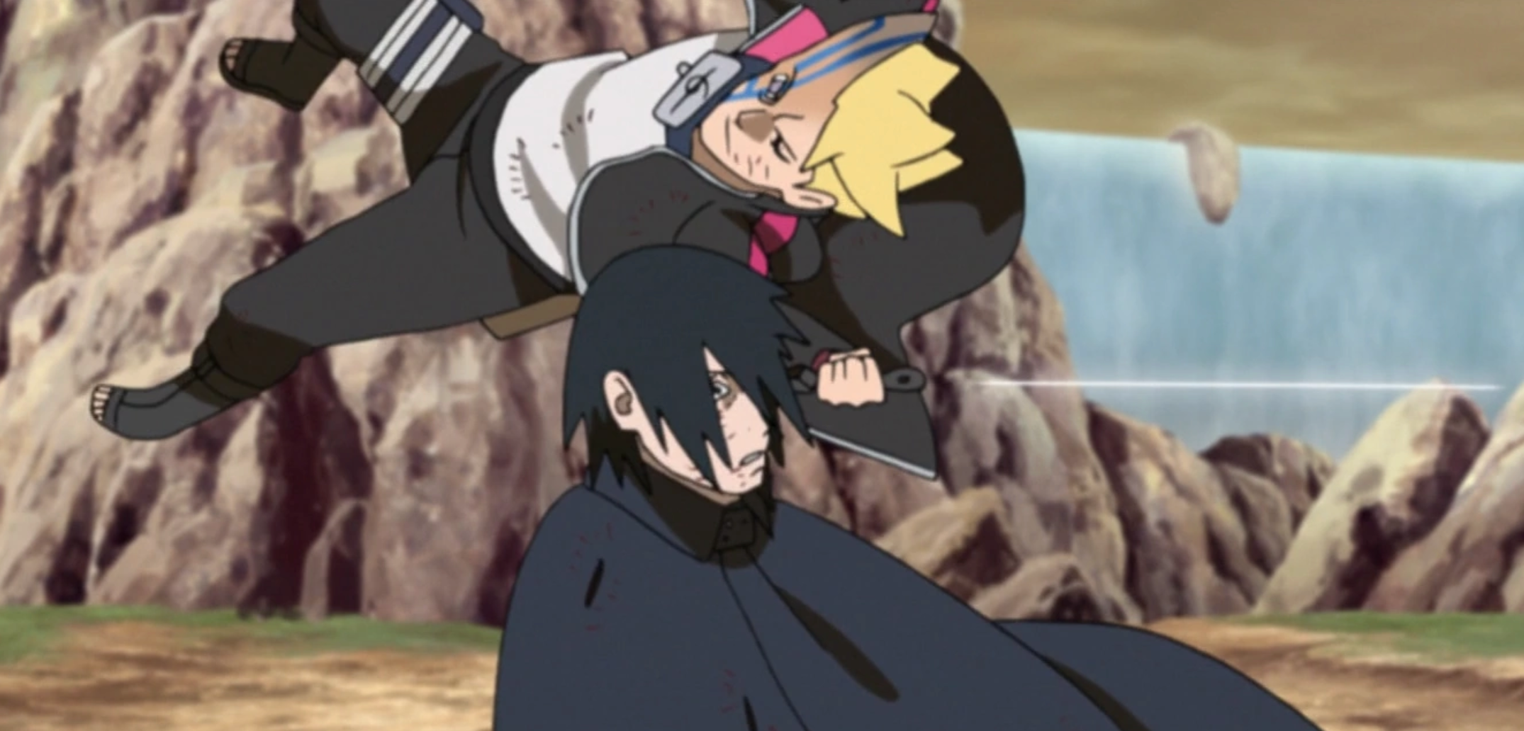 Naruto et Sasuke VS Momoshiki - Boruto