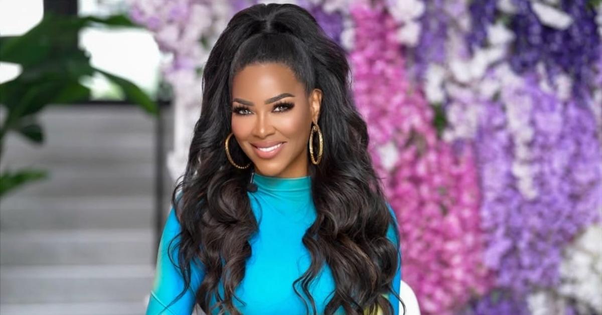 Kenya Moore filming her YouTube show
