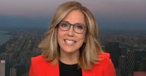 Alisyn Camerota during her final broadcast on CNN.