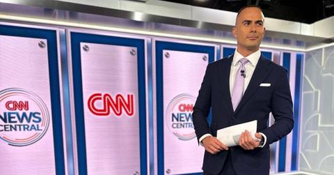 Boris Sanchez on set at CNN in May 2023